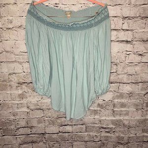 Anthropologie Holding Horses Rosario Blue‎ Smocked